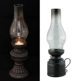 Vintage Kerosene Lamp Candlestick Resin Candle Holder Crafts S-8x8x25cm