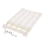 Maxbell  plastic wardrobe layered partition adjustable shelf storage rack 38cm S White