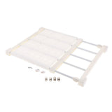 Max plastic wardrobe layered partition adjustable shelf storage rack 38cm M White - Aladdin Shoppers