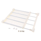 Max plastic wardrobe layered partition adjustable shelf storage rack 38cm M White - Aladdin Shoppers