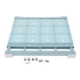 Maxbell  plastic wardrobe layered partition adjustable shelf storage rack 38cm M Blue
