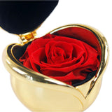 Max Handmade Preserved Flower Rose Valentine's Day Gift Red-Gold - Aladdin Shoppers