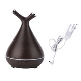 Max 400ml Aroma Essential Oil Diffuser Ultrasonic Air Humidifier Wood Grain A - Aladdin Shoppers
