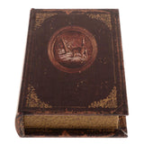 Study Room Simulation Book Ornaments Book Model For Home Brown_C