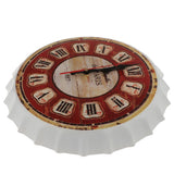 Max European Beer Cover Wall Clock Metal Decorative Cafe Bar Wall Decor G - Aladdin Shoppers
