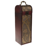 Max Vintage Wine Box Wooden Antique Packaging Wine Gift Box 1 Bottle-B - Aladdin Shoppers