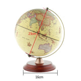 Maxbell Illuminated Spinning World Globe Constellation Map Wooden Stand Night Light