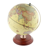Maxbell Illuminated Spinning World Globe Constellation Map Wooden Stand Night Light