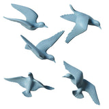 Max Resin 3D Handmade Flying Seagull Bird Crafts Wall Art Hanging Decor Blue A - Aladdin Shoppers
