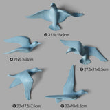 Max Resin 3D Handmade Flying Seagull Bird Crafts Wall Art Hanging Decor Blue E - Aladdin Shoppers