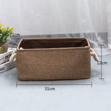 Max Collapsible Fabric Storage Basket Organizer Bin with Carry Handles Coffee S - Aladdin Shoppers