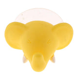Max Cute Cartoon Animal Shape Toothbrush Holder Towel Rail Hooks Yellow Elephant - Aladdin Shoppers