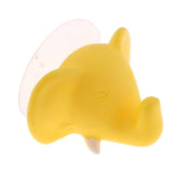 Max Cute Cartoon Animal Shape Toothbrush Holder Towel Rail Hooks Yellow Elephant - Aladdin Shoppers