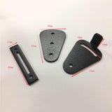 Max Steel Sliding Barn Wood Door Lock Pull Door Gate Latch Hardware Silver - Aladdin Shoppers