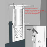 Max Steel Sliding Barn Wood Door Lock Pull Door Gate Latch Hardware Silver - Aladdin Shoppers