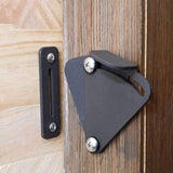 Max Steel Sliding Barn Wood Door Lock Pull Door Gate Latch Hardware Black - Aladdin Shoppers