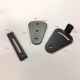 Max Steel Sliding Barn Wood Door Lock Pull Door Gate Latch Hardware Black - Aladdin Shoppers