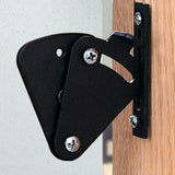 Max Steel Sliding Barn Wood Door Lock Pull Door Gate Latch Hardware Black - Aladdin Shoppers