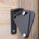 Max Steel Sliding Barn Wood Door Lock Pull Door Gate Latch Hardware Black - Aladdin Shoppers