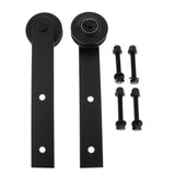 Max 2pcs Black Steel Sliding Barn Wood Door Roller Hardware Replacement Hanger E - Aladdin Shoppers