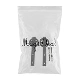 Max 2pcs Black Steel Sliding Barn Wood Door Roller Hardware Replacement Hanger G - Aladdin Shoppers
