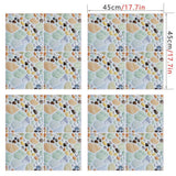 Max 4Pcs Self Adhesive Mosaic Brick Pattern Vinyl Tile Sticker Wall Paper Panels o - Aladdin Shoppers