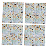 Max 4Pcs Self Adhesive Mosaic Brick Pattern Vinyl Tile Sticker Wall Paper Panels o - Aladdin Shoppers