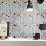 Max 4Pcs Self Adhesive Mosaic Brick Pattern Vinyl Tile Sticker Wall Paper Panels o - Aladdin Shoppers