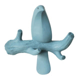 Max Wall Mounted Resin Coat Robe Hook Birds Stand on Branch Hanger Rack Blue A - Aladdin Shoppers
