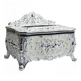 Max European Style Acrylic Tissue Box Luxury Facial Case Holder Sliver White