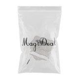Max European Style Acrylic Tissue Box Luxury Facial Case Holder Sliver White