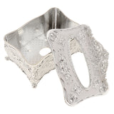 Max European Style Acrylic Tissue Box Luxury Facial Case Holder Sliver White