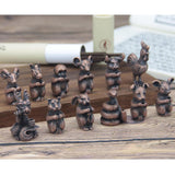 Max Copper Chinese Twelve Zodiac Animal Figurine Incense Stick Stand Horse - Aladdin Shoppers