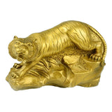 Copper Chinese 12 Zodiac Animal Statue Sculpture Ornament Luck Charm Tiger