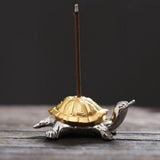 Max Chinese Fengshui Decor Incense Burner Coils Stick Smoke Censer Golden Turtle