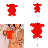 10x Hanging Chinese Red Paper Lantern For New Year Festival Decoration D