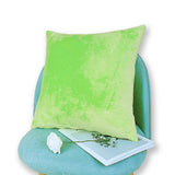 Max Decorative Throw Pillow Cover Velvet Cushion Cover Pillowcase Green 60 x 60cm