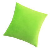 Max Decorative Throw Pillow Cover Velvet Cushion Cover Pillowcase Green 60 x 60cm