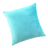 Max Decorative Throw Pillow Cover Velvet Cushion Cover Pillowcase Blue 50 x 50cm