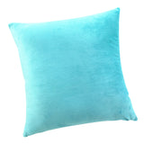 Max Decorative Throw Pillow Cover Velvet Cushion Cover Pillowcase Blue 50 x 50cm