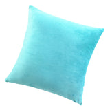 Max Decorative Throw Pillow Cover Velvet Cushion Cover Pillowcase Blue 50 x 50cm