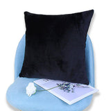 Max Decorative Throw Pillow Cover Velvet Cushion Cover Pillowcase Black 50 x 50cm