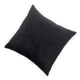 Max Decorative Throw Pillow Cover Velvet Cushion Cover Pillowcase Black 50 x 50cm