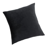 Max Decorative Throw Pillow Cover Velvet Cushion Cover Pillowcase Black 50 x 50cm