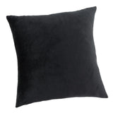 Max Decorative Throw Pillow Cover Velvet Cushion Cover Pillowcase Black 50 x 50cm