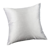 Solid Color Soft Plush Pillow Case Square Cushion Cover White-60x60cm