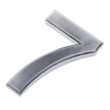 Silver Plastic Self-Adhesive Door Number Sign Sticky Numeric Digit Number 7