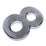 Silver Plastic Self-Adhesive Door Number Sign Sticky Numeric Digit Number 8