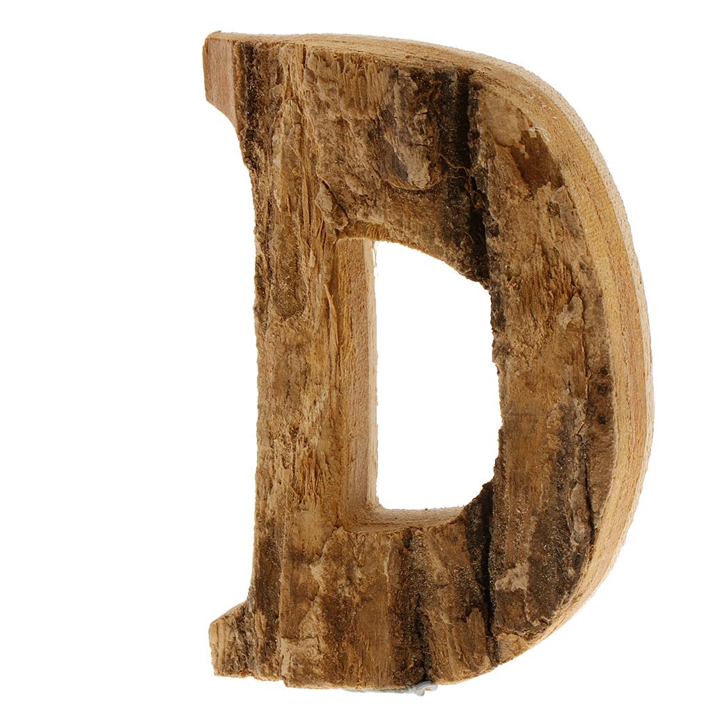 Handcraved Wooden Letters Door Numbers Alphabet Letter Floating Adress Name D