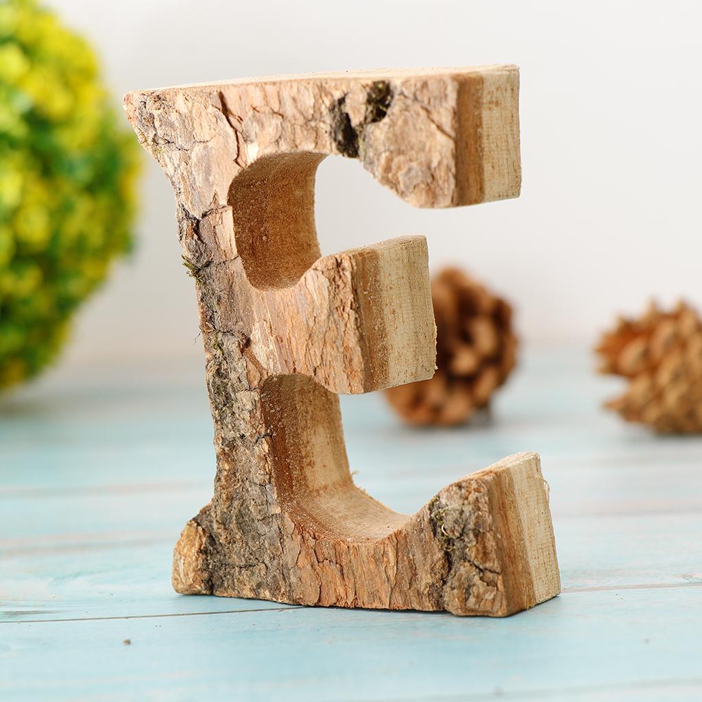 Handcraved Wooden Letters Door Numbers Alphabet Letter Floating Adress Name E